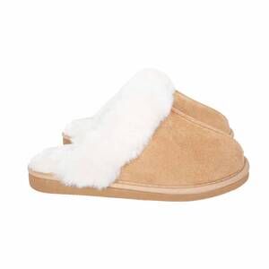NEW KATYDID women's faux fur slippers in sand